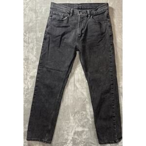 Levis 505 Mens Size 33x30 Black Jeans Meduim Wash Straight Leg